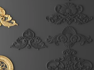cartouches set 3D Model