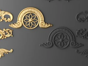 cartouches set 3D Model