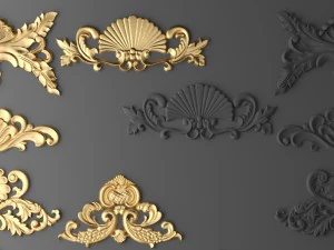 cartouches set 3D Model