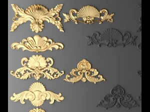 cartouches set 3D Model
