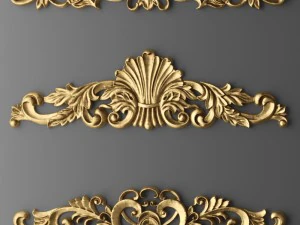 набор картушей 3D Модель