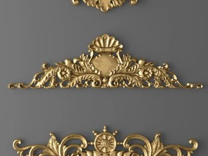 набор картушей 3D Модель