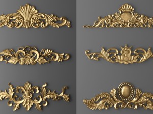 cartouches set 3D Model
