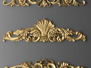 набор картушей 3D Модель