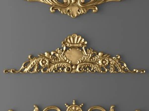 набор картушей 3D Модель