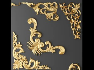 カルトゥーシュセット 3Dモデル