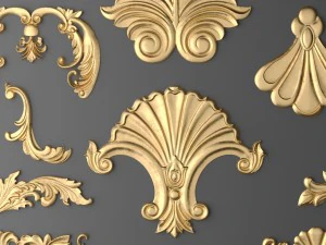 cartouches set 3D Model