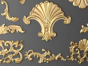 cartouches set 3D Model