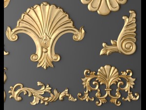 cartouches set Model 3D