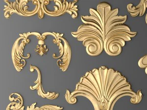 cartouches set 3D Model