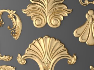 cartouches set Model 3D