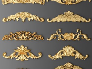 cartouches set 3D-Modell