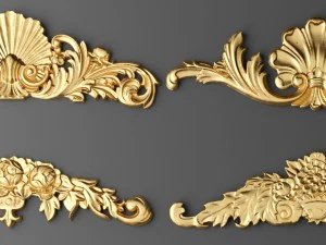 カルトゥーシュセット 3Dモデル