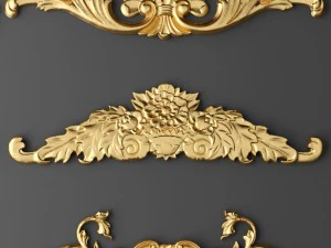 カルトゥーシュセット 3Dモデル