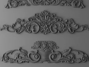 Cartouches set 3D Model