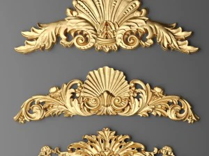 Cartouches set 3D Model