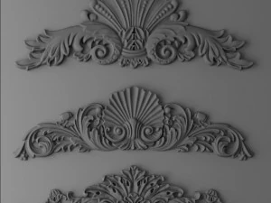Cartouches set 3D Model