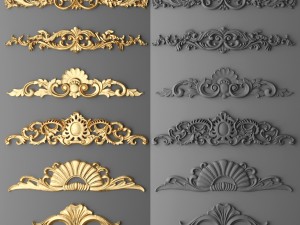 cartouches set Modelo 3D