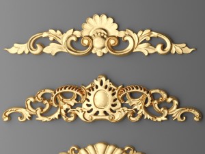 cartouches set Modello 3D