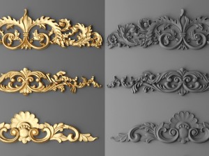 cartouches set Modello 3D