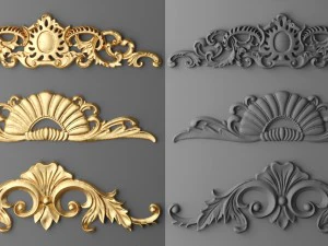 cartouches set 3D Model