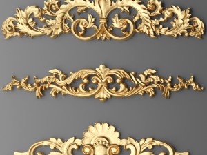 cartouches set Modello 3D