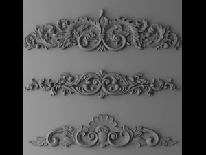 cartouches set Modello 3D