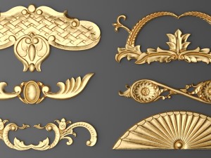 cartouches set 3D मॉडल