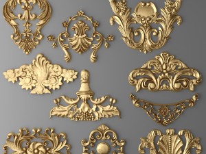 cartouches set 3D-Modell
