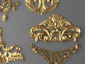 cartouches set 3D Model