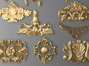 cartouches set Modèle 3D