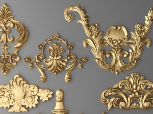 cartouches set Modèle 3D