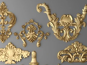 cartouches set 3D Model