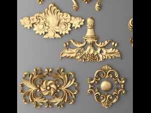 cartouches set Modèle 3D