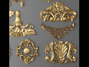 cartouches set Modèle 3D