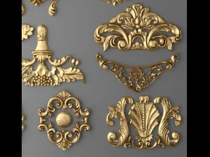 cartouches set 3D Model