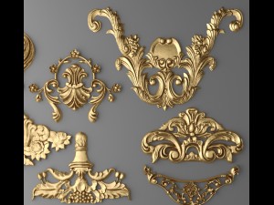 cartouches set Modèle 3D