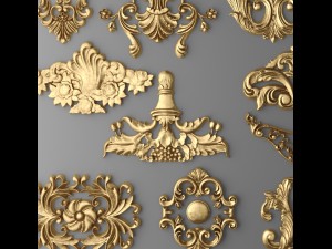 cartouches set Modèle 3D
