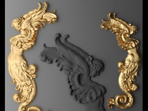 an angel a mermaid 3D Model