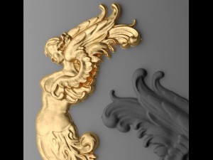an angel a mermaid 3D Model