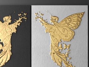 butterfly wall panel 3D Model