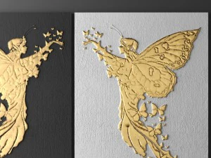 butterfly wall panel 3D Model