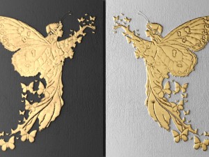 butterfly wall panel 3D Model