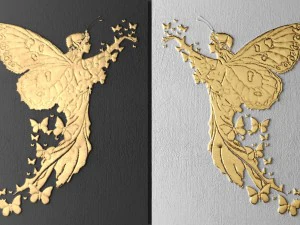 butterfly wall panel 3D Model
