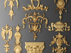 cartouches set 3D मॉडल