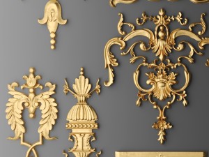 cartouches set 3D Model