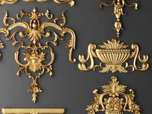 cartouches set 3D Model
