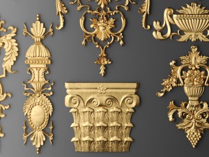 cartouches set 3D Model