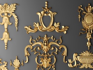 cartouches set 3D Model