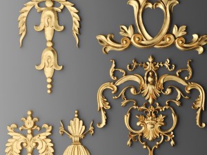 cartouches set 3D Model